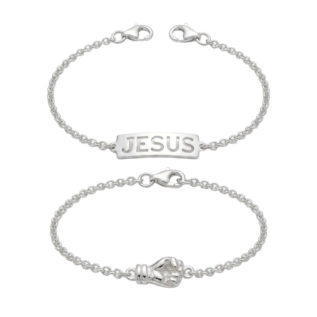 Pulseira infantil feminina confeccionada em prata 925 legítima.